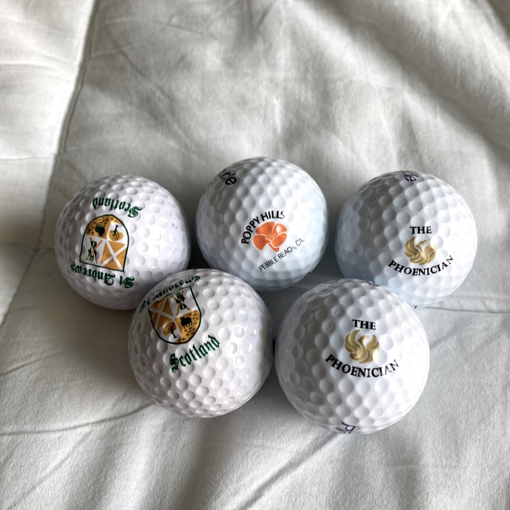 Famous country club golf balls